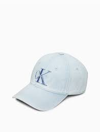 Denim Monogram Logo Cap Calvin Klein In 2021 Monogram Logo Embroidered Monogram Monogram