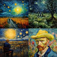 Vincent van Gogh Midjourney style | Andrei Kovalev's Midlibrary 2.0