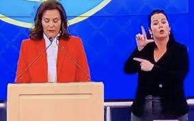Maybe you would like to learn more about one of these? The First On Twitter Govwhitmer S Sign Language Interpreter Nailed It