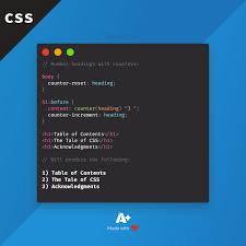 How To Number Headings Using Css In 2020 Typography Rules Web Development Design Web Development