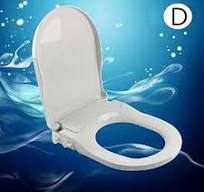 Eapmic Non-electric Bidet Toilet Seat D Shape Toilet Seat ...