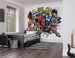 Spray Paint Graffiti Photo Wallpaper Mural Kids Bedroom Boys Room Decor Graffiti Room Spray Paint Wall Graffiti Bedroom