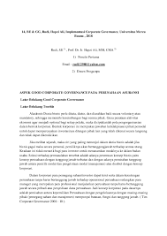 Pdf Latar Belakang Good Corporate Governance Rudi Rudi Academia Edu