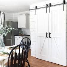 Black And White Barn Door Pin By Destiny Stark On Cozy Cottage Dining White Shiplap Wall Updating House White Barn Door