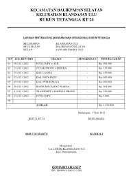 Laporan keuangan rt.01 / rw. Contoh Laporan Keuangan Rt Tahunan Audit Kinerja