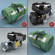 Electric Motors Collection 3d Model Ad Motors Electric Model Collection Electric Motor 3d Model Electricity