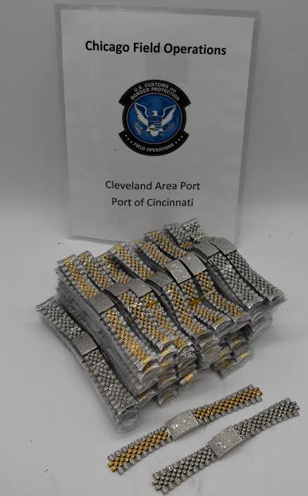 Customs said the fake watches seized in Cincinnati came from Hong Kong