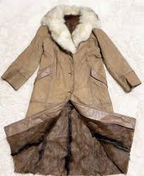 Jax Lucas Real Mouton Coat France Long Furcoat size L/Japan FedEx