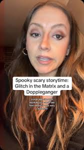 Mel’s creepy glitch in the matrix storytime about how her doppelgänger  started appearing all over town after a night she looked into a mirror and  the mirror moved in a way that didn’t match her ...