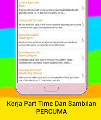 Umumnya part time dikerjakan diluar waktu pekerjaan utama. Kerja Sambilan For Android Apk Download