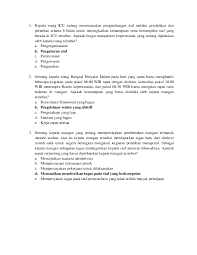 Soal ukom keperawatan anak dan kunci jawaban edisi ke 9 halo apa kabar semua tak henti hentinya kita berusaha memberikan yang terbaik untuk bangsai ini untuk kemajuan dunia keperawatan dengan cara melakukan postingan postingan dan share berbagai macam contoh soal uji kompetensi keperawatan lengkap. Doc Soal Ukom Manajemen Bobby Indrawan Academia Edu