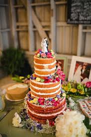 Custom cakes, cupcakes, and cookies. Naked Wedding Cake Topped With Flowers Wedding Ideas
