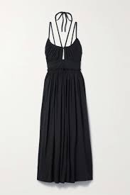 ULLA JOHNSON Freya cutout cotton-jersey midi dress | NET-A-PORTER