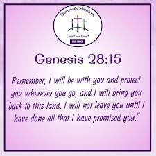Daily Devotion: Genesis 28:15 – Crossroads Ministries