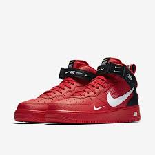 Insidesneakers Nike Air Force 1 Mid 07 Lv8 Red Black 804609 605 Nike Air Air Force Shoes Mens Nike Shoes
