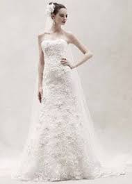 Oleg Cassini Subtle Pink 3d Floral Wedding Dress David S Bridal Bridal Gowns Wedding Dress Sizes Trumpet Gown