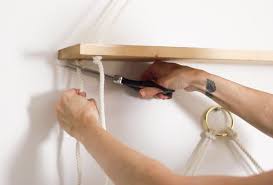 They are customizable and can be made in any shape, size, color, or design you like. Diy Hanging Rope Wall Shelves How To Hang Them Level Erin Spain