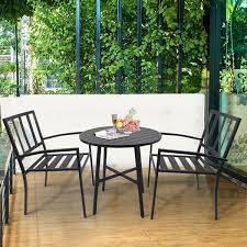Freeport Park Hounslow 3 Piece Patio Round Bistro Table Dining Set Wayfair Diy Patio Furniture Outdoor Patio Decor Conversation Set Patio