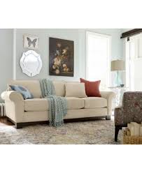 Medland 89 Fabric Roll Arm Sofa With 2 Pillows Created For Macy S Macys Com Closeout Furniture Classic Furniture Living Room Furniture