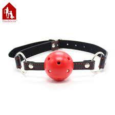 Davidsource Red Wiffle Ball Gag With Heart Pattern Adjustable Leather Belt  Mouth Open Gag Pup Training Kit Fetish Sex Toy - Adult Games - AliExpress