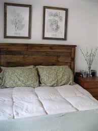 In the master bedroom, a queen headboard provides ample room for a generous mattress while preserving floor space. Pine Headboards Ideas On Foter