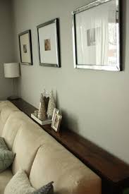 Simple Diy Sofa Tables If We Get A Sectional We Would Need Something Similar So Sofa Not Up Against Wall Provides Diy Sofa Table Diy Sofa Sofa Table Design