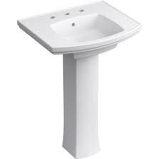 Beveled edges and simple lines enhance the uniquely shaped basin. Kohler Kelston Pedestal Bathroom Sink Reviews Wayfair