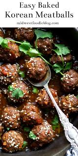 Baked Korean Beef Meatballs Recipe Beef Meatballs Tailgate Food Recipes