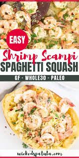 1 small red bell pepper, finely chopped. Shrimp Scampi Spaghetti Squash Boats These Paleo Shrimp Scampi Spaghetti Squas Spaghetti Squash Recipes Healthy Healthy Squash Recipes Paleo Spaghetti Squash