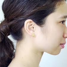 hydrangia piece" gold small