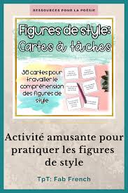 Activite De Le Poesie Cartes A Taches De Figures De Style In 2020 Teacherspayteachers Bullet Journal Journal