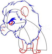 Coloring pages for children : How To Draw Chibi Scar Coloring Page Trace Drawing