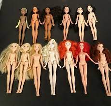 Nude Disney Princess Dolls Ariel Moana Mulan Jasmine Merida Tiana Belle  Rapunzel | eBay