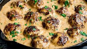 To the sauce i added 1/2 pint of sour cream 2 cloves of minced garlic 1 tsp fresh ground pepper 2 tbls of creamy horseradish sauce and fresh mushrooms sauteed in butter (just enough to shed some water). How To Make Swedish Meatballs Homemade Ikea Meatballs Youtube