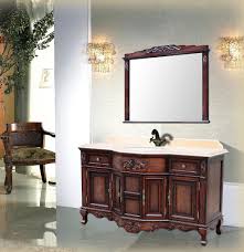 It also can accommodate a drop in sink or a vessel. Antique Vanity Set Montage