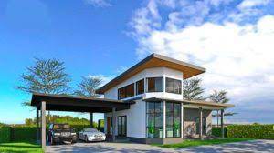 บ านตากอากาศสไตล โมเด ร น ออกแบบในแนวยาว พร อมก นการตกแต งแบบโปร ง โล ง ด วยหน าต างไม naibann ลงประกาศซ อขายบ าน บ า บ าน บ านสไตล ร วมสม ย บ านโมเด ร น