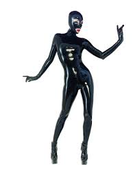 Amazon.com: Sexy Full Body Latex Rubber Catsuit Open Mouth Eyes Gummi Bondage  BDSM Leotard Bodysuit for Men Women Customise,Black,L : Everything Else