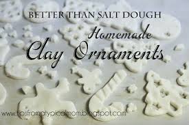 Better Than Salt Dough Homemade Clay For Ornaments Or Handprints Tips From A Typical Mom Recipe Homemade Clay Christmas Ornaments Homemade Food Ornaments
