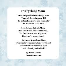 Mother's day songs, poems and fingerplays. Mother Poems Full Of Tender Love And Appreciation