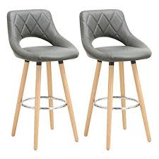 Este es uno de esos taburetes altos de cocina que me encanta porque es muy completo, lo primero de todo porque tiene una altura. Woltu 2x Taburetes De Bar Con Respaldo Sillas De Cocina Juego De 2 Tab Mamyka Fashion Family