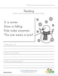 Winter Reading Comprehension Worksheet Comprehension Worksheets Reading Comprehension Worksheets Reading Worksheets