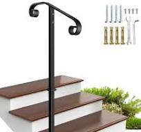 Zwinz Handrail Railing, Single Post Handrail, Sturdy Outdoor ...