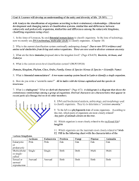 Goal 4 Answer Key
