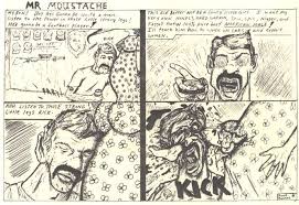 Kurt Cobain Artwork The Song Mr Moustache Was Inspired By A Comic Strip That Kurt Drew As A Teenager The So Kurt Cobain Art Kurt Cobain Kurt Cobain Photos