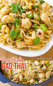 Easy Chicken Pad Thai Recipe This Simplified Thai Pasta Dish Has All The Flavor And Appeal Of Authentic Pad Thai Pad Thai Recipe Best Chicken Recipes Recipes