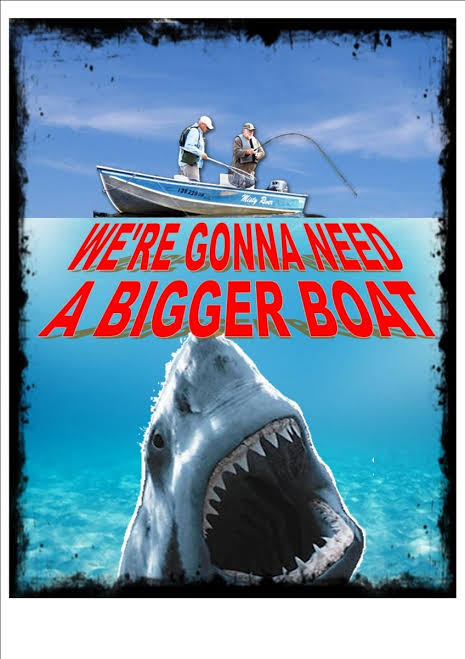 Jaws We're Gonna Need A Bigger Boat Movie Wall Plaque Sign Novelty Movie Poster | eBay