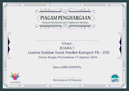 Contoh piagam penghargaan lomba nyanyi. Kearifan Lokal Jelupang Pdf Free Download