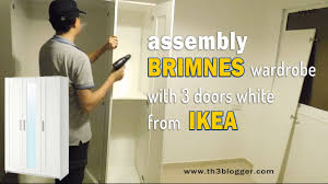 You won't recognize these designer upgrades of ikea's pax wardrobe. Assembly Brimnes Wardrobe With 3 Doors White From Ikea Th3 Blogger Youtube