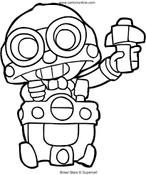 Brawl stars dibujos para colorear. Dibujo De Carl De Brawl Stars Para Colorear