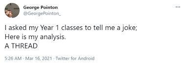 Here you will find great collection of funny, silly and corny teacher jokes for kids of all ages, teens and adults who do not want to grow up. Twitter Thread Teacher Grades Class S Joke Skills Fail Blog Funny Fails